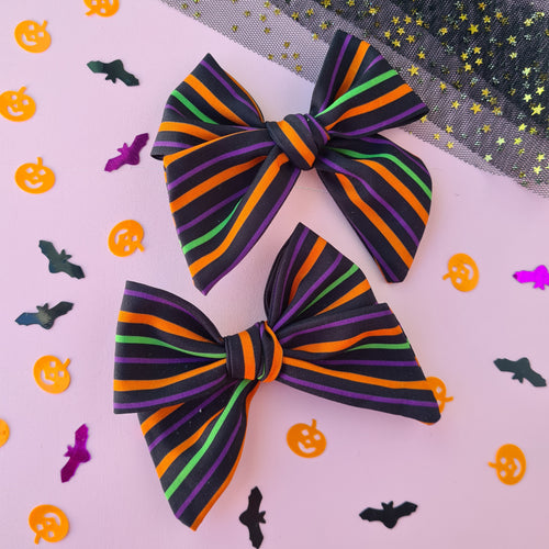 Pinwheel Halloween Stripes