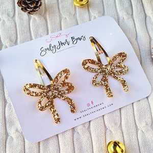 Ribbon Glitter Bow (Par)