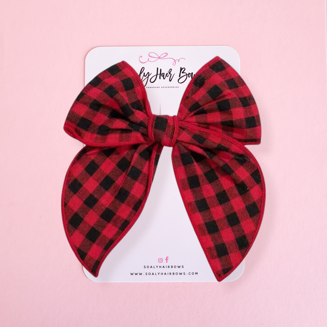 Red Gingham Bow