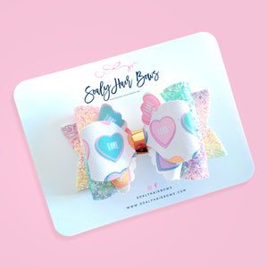 Conversation Hearts Bow