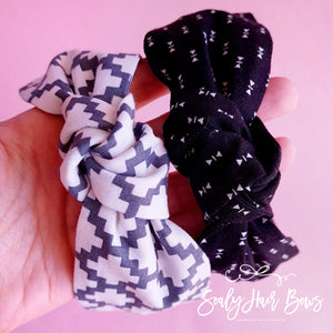 Diadema Nudo Black/White Bow