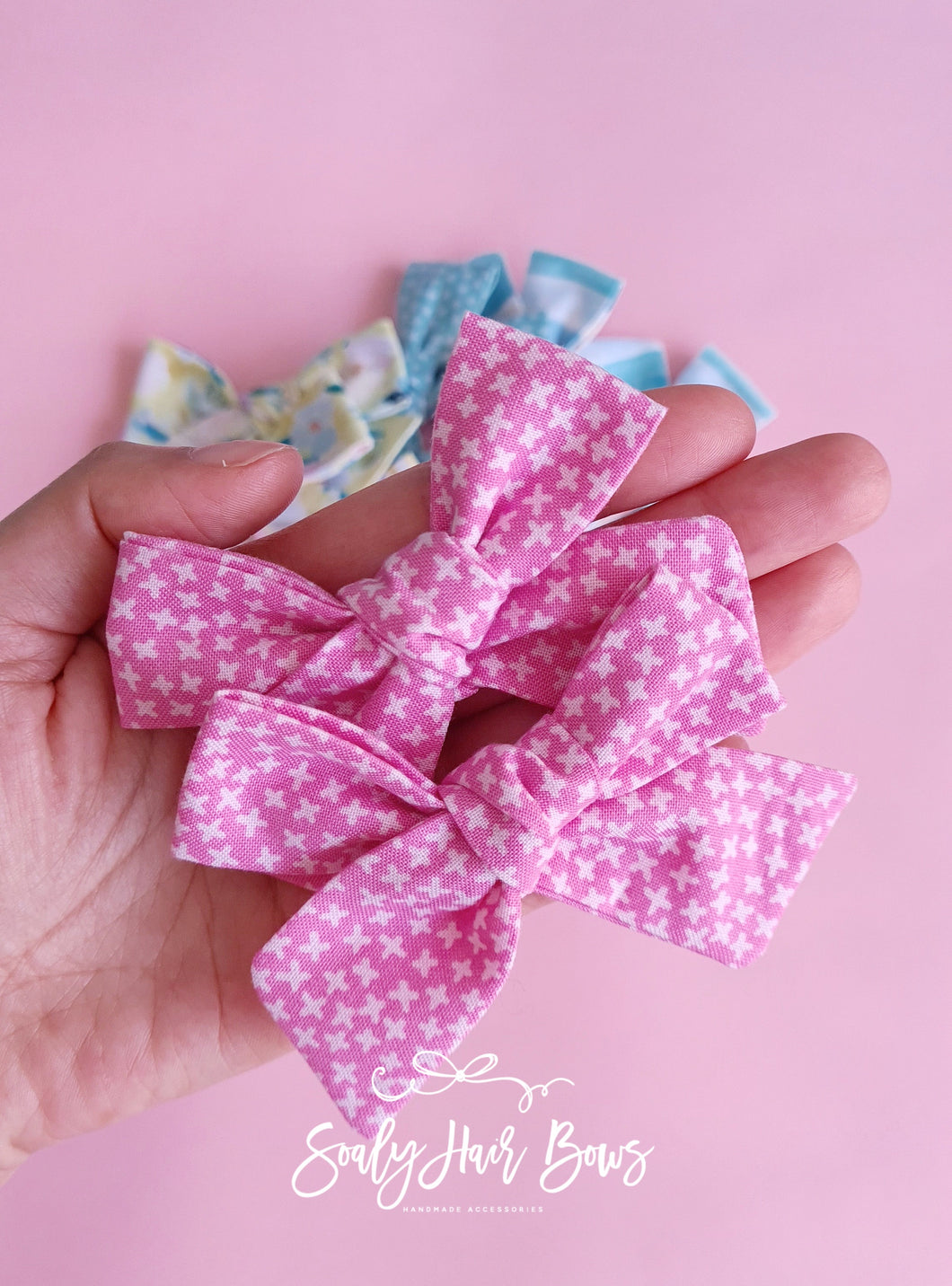 Pinwheel Pink Crosses