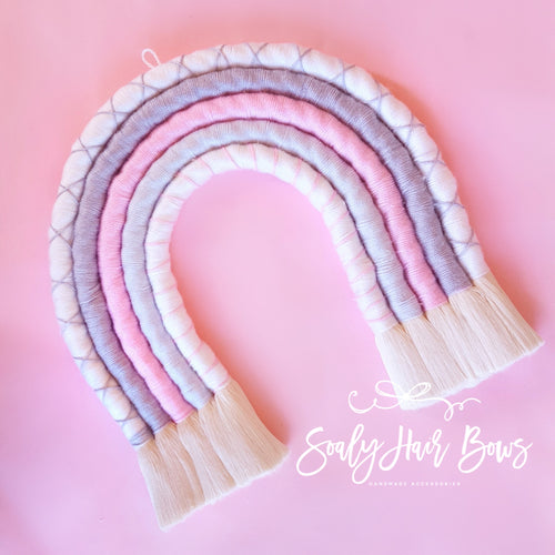 Bow Holder Rosa/Gris