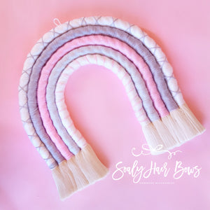 Bow Holder Rosa/Gris