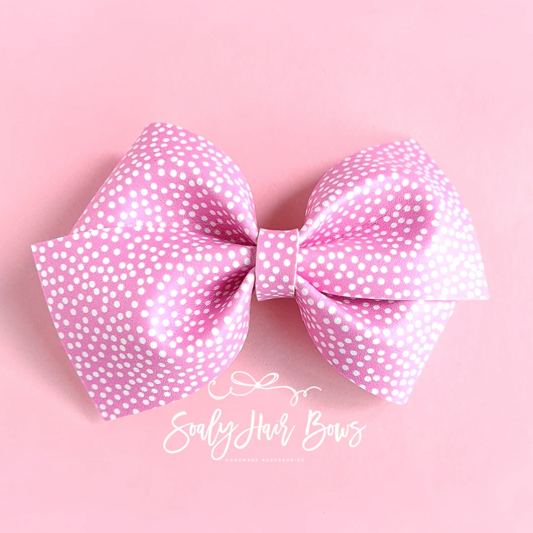 Polka Dot Pinwheel Pinch Bow